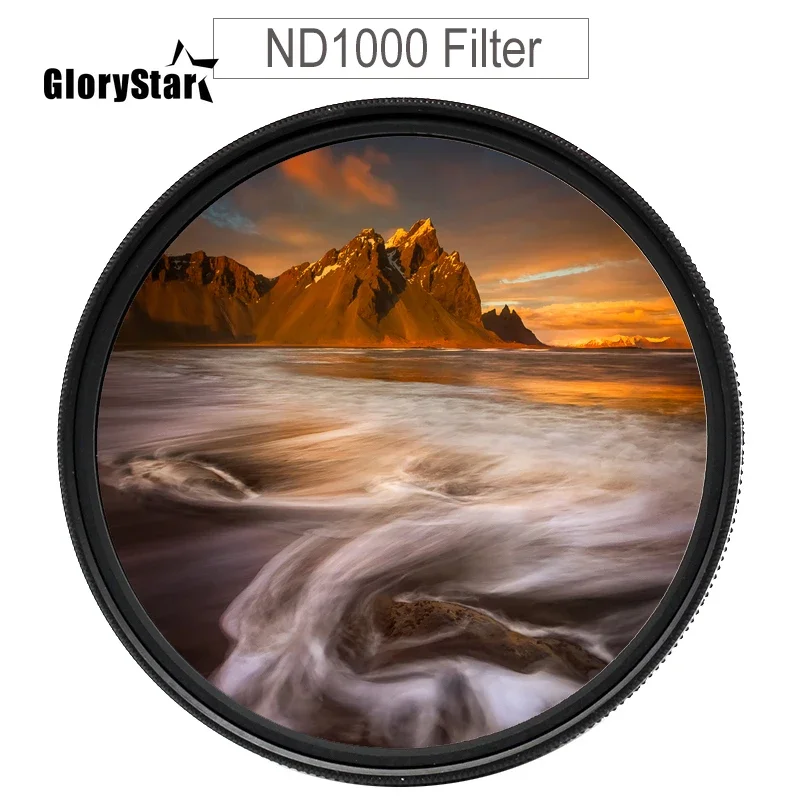 ND32 ND64 ND400 nd1000 nd2000 ND Glass Neutral Density Lens Filter 37/49/52/55/58/62/67/72/77/82 mm for canon nikon SONY dslr