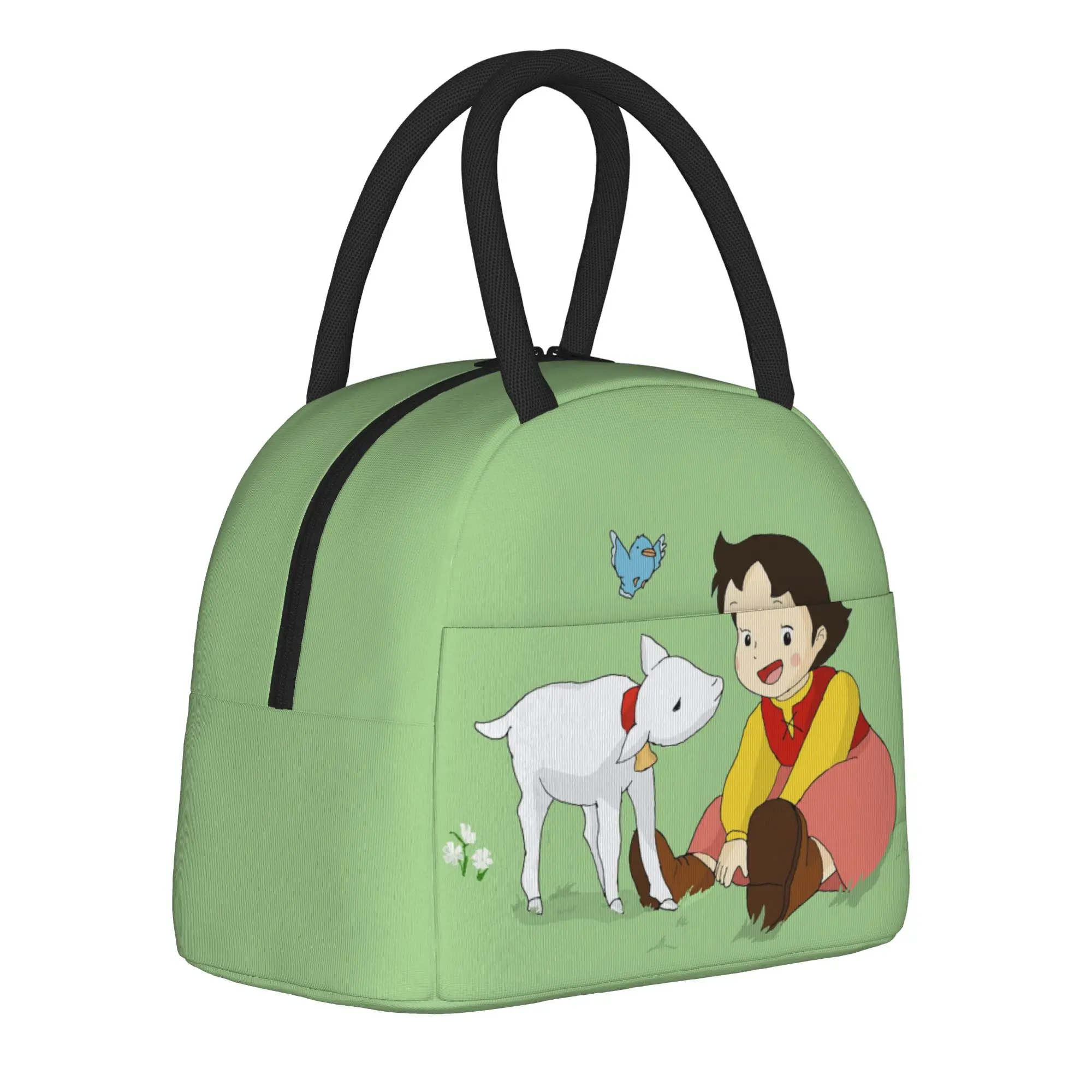 

Alps No Shoujo Heidi Insulated Lunch Bag Large Cartoon Reusable Thermal Bag Tote Lunch Box Office Outdoor Food Storage Bags