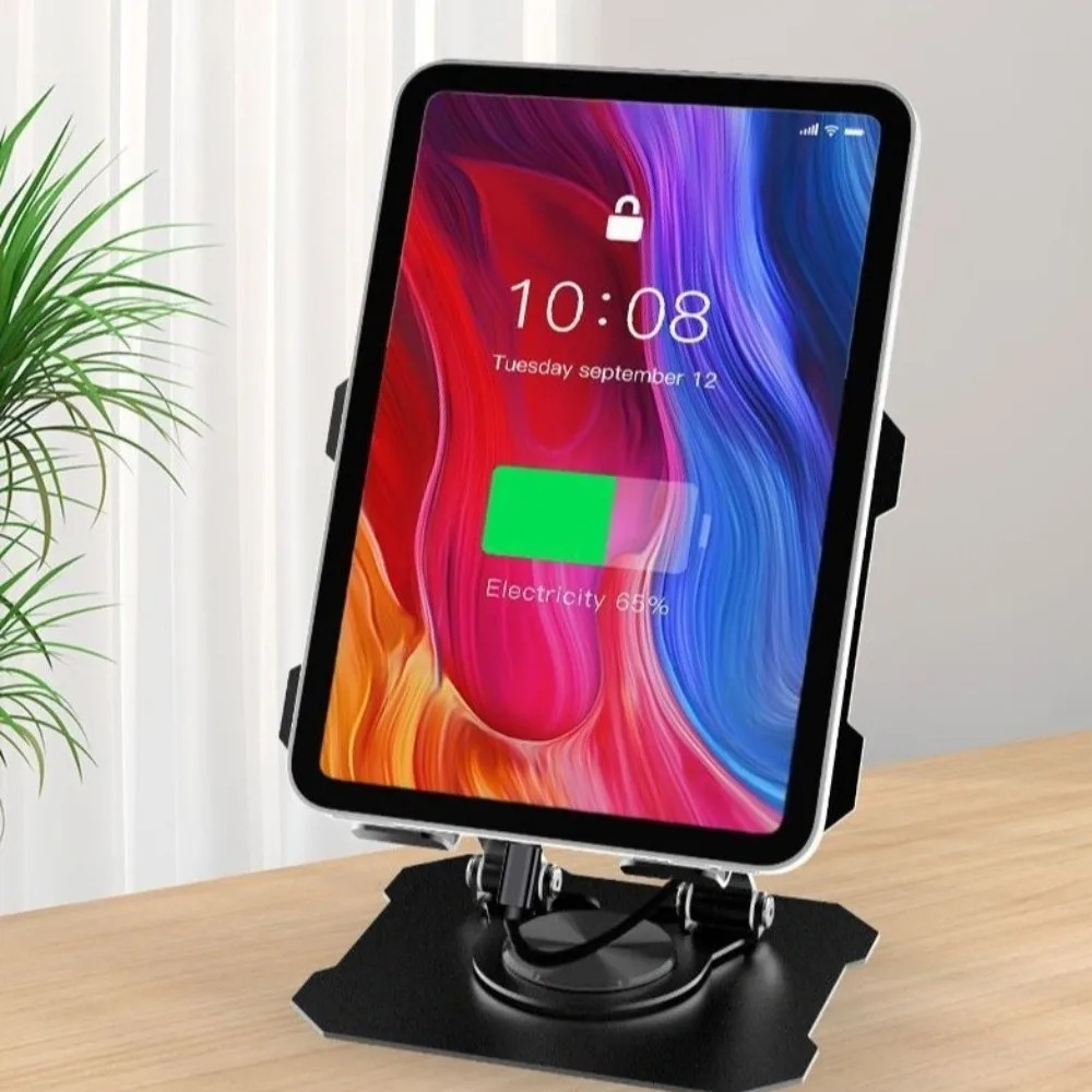 

Регулируемая подставка для планшета, вращение на 360 градусов, рассеивание тепла, настольная подставка, держатель, противоскользящая основа, складная подставка для мобильного телефона