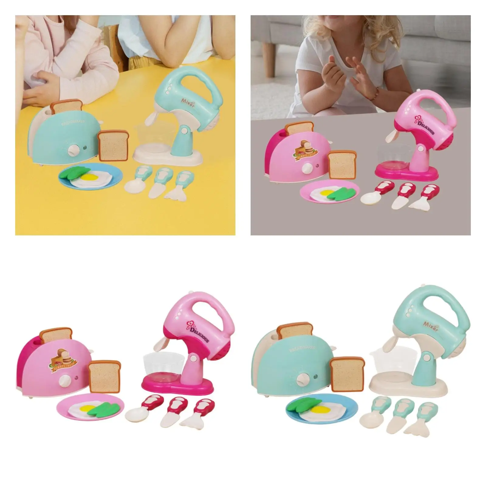 Simulation Kitchen Toy Birthday Gifts Educational Toy Role Play Mini Appliance Toy for Kids Preschool Ages 3 4 5 6 7 8 Children