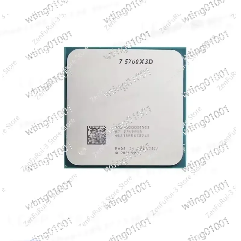 for AMD R7 5700X3D CPU Processor 8 Core 16 Thread AM4 Socket 5000 Series Desktop Computer Gaming Cache New Without Fan