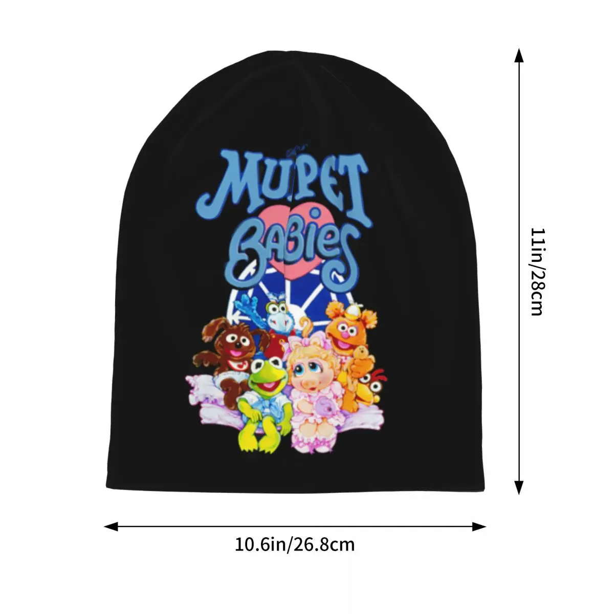 قبعة Muppet Babies الدافئة المحبوكة، قبعة بونيه عصرية للخريف والشتاء، قبعات بيني خارجية للبالغين من الجنسين