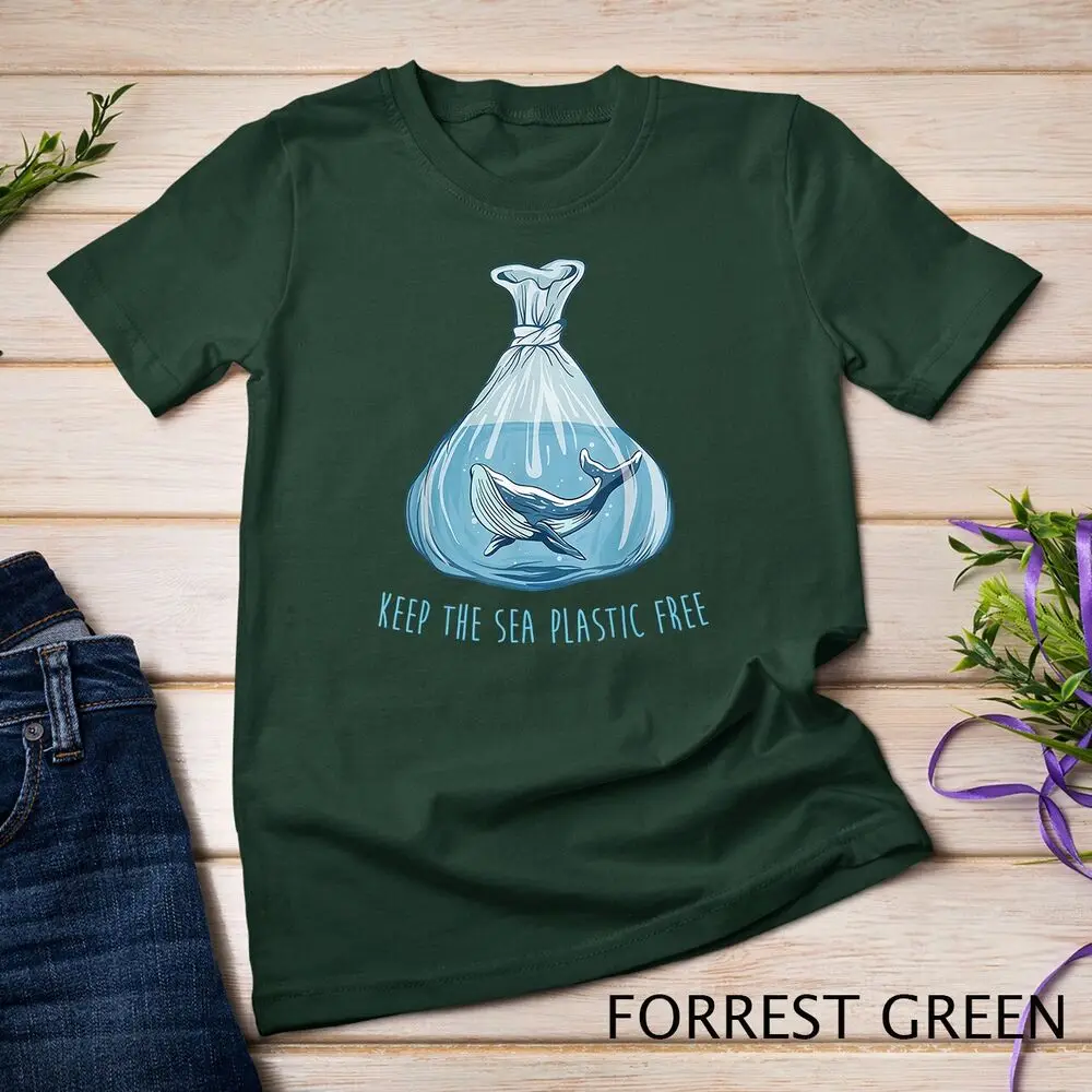 Keep the sea plastic free Save The Planet Environment Ocean Unisex T-shirt