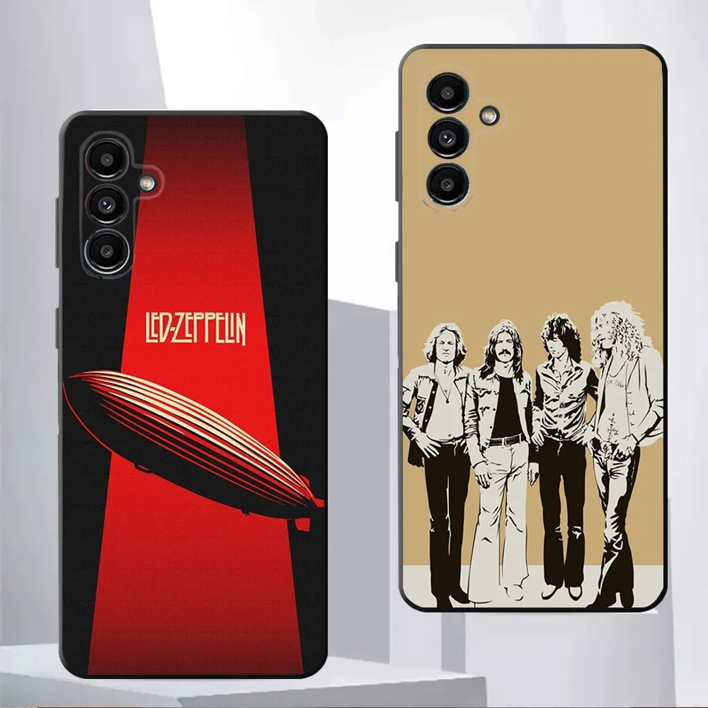 L-Led Band Z-Zeppelins Phone Case For Samsung Galaxy A13,21s,22,31,32,52,53,71,80,91 Black Soft Cover