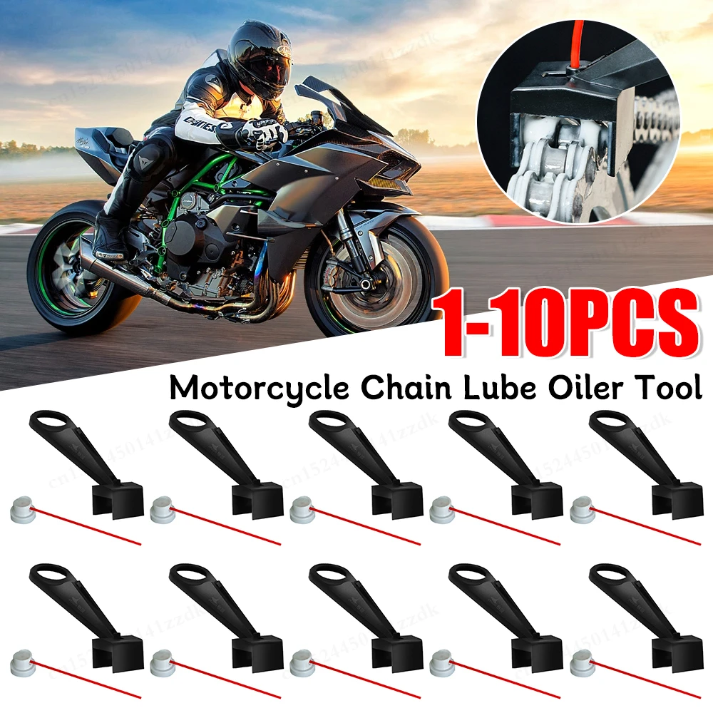 1-10PCS Motorrad Kette Öler Spray Getriebe Chaos-Freies Motorrad Kette Lube Applikator Moto Ketten Reiniger Wartung werkzeug