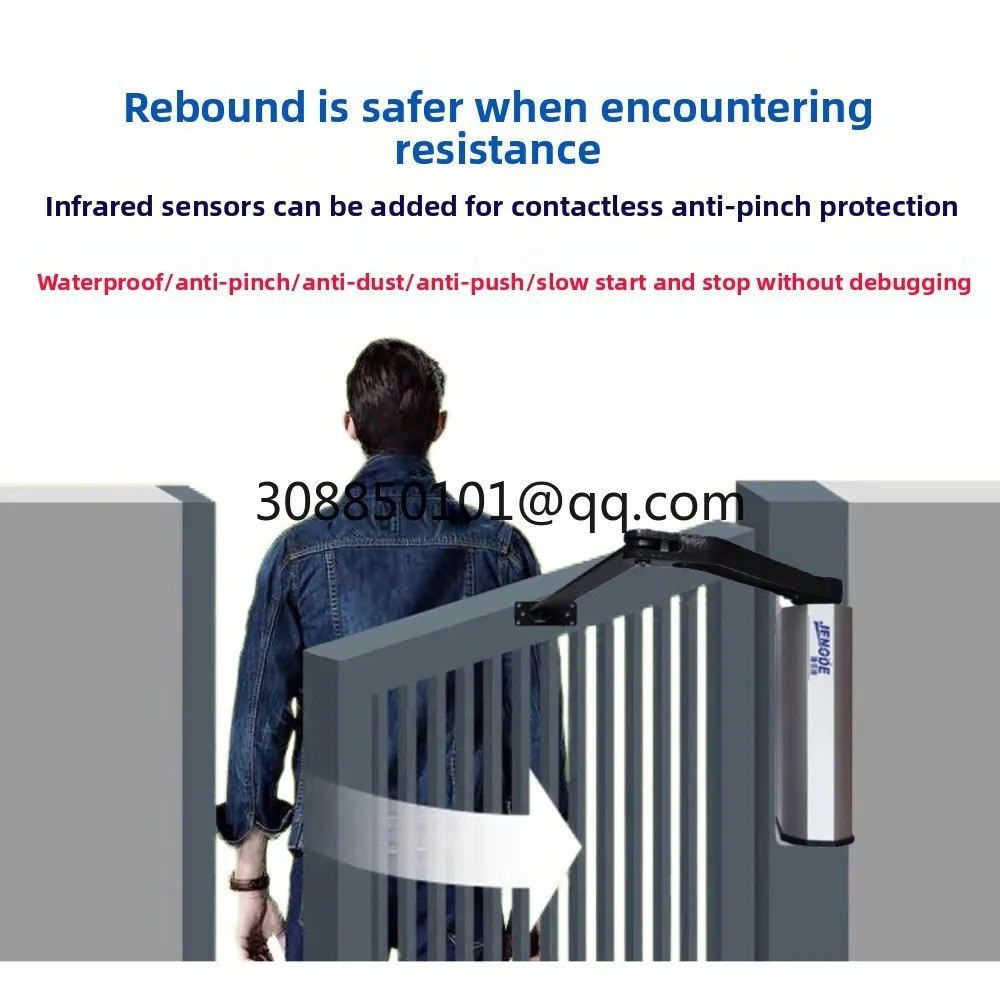 brushless intelligent community waterproof curved arm automatic advertising door side mounted door opener electric closer