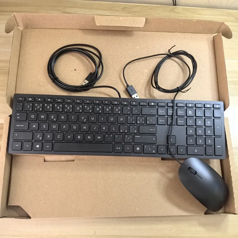 

Czech layout USB wired keyboard and mouse kit for HP Desktop notebook keyboard TPC-P001K