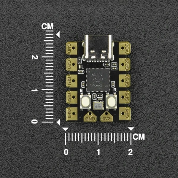 Controlador RP2040 equipado con chip RP2040