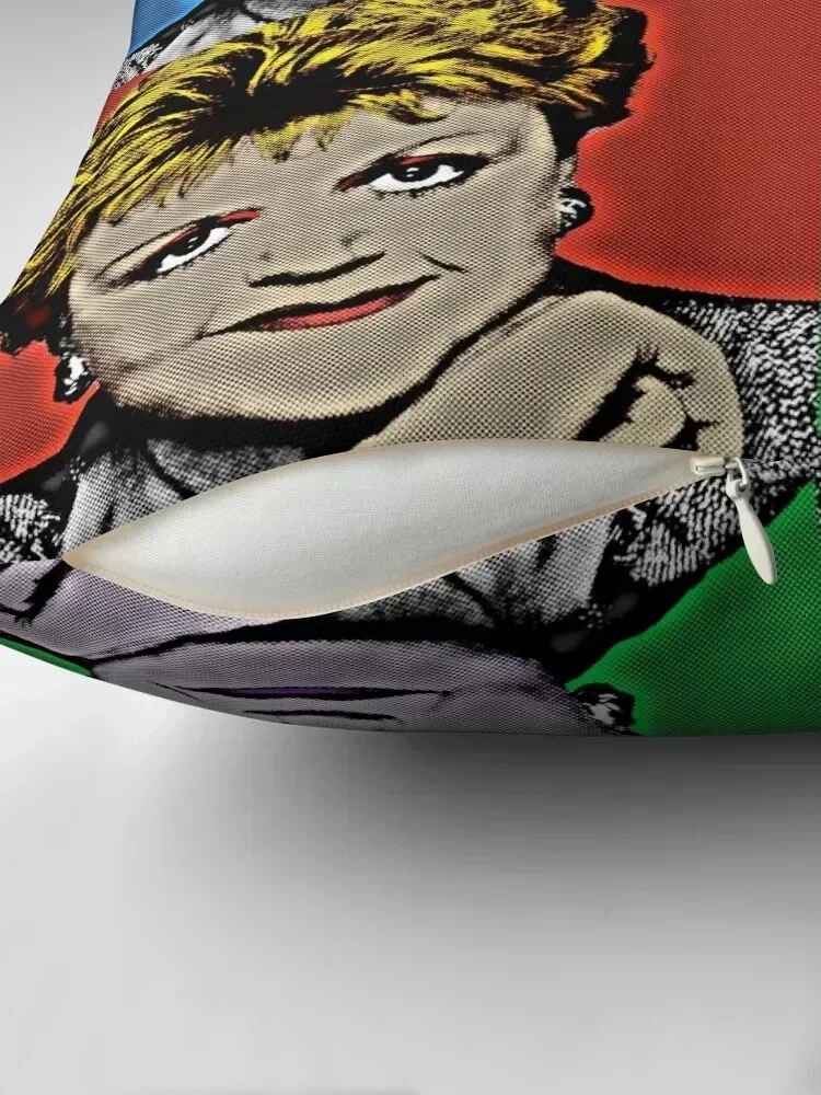 Jessica Fletcher in Pop Art Style Lithography Throw Pillow Pillow Covers Decorative Christmas Pillow Cases