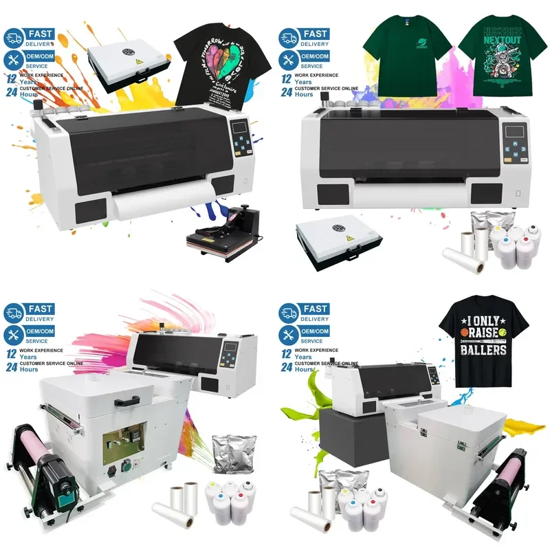 Economical High Quality A4 A3 Plus Size DTF Printer XP600 Polyester Film Transfer Printer for T Shirt Garment Pattern