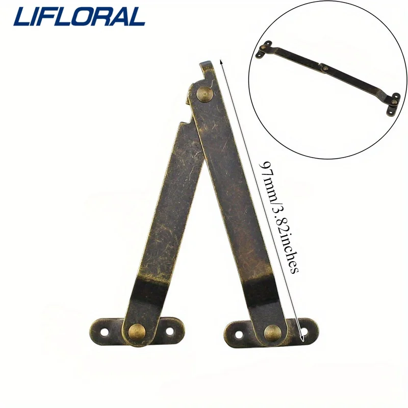 4 шт., сундук для ювелирных изделий, деревянная складная подарочная коробка, верхняя опорная петля, витрина, шкаф, мебельная петля