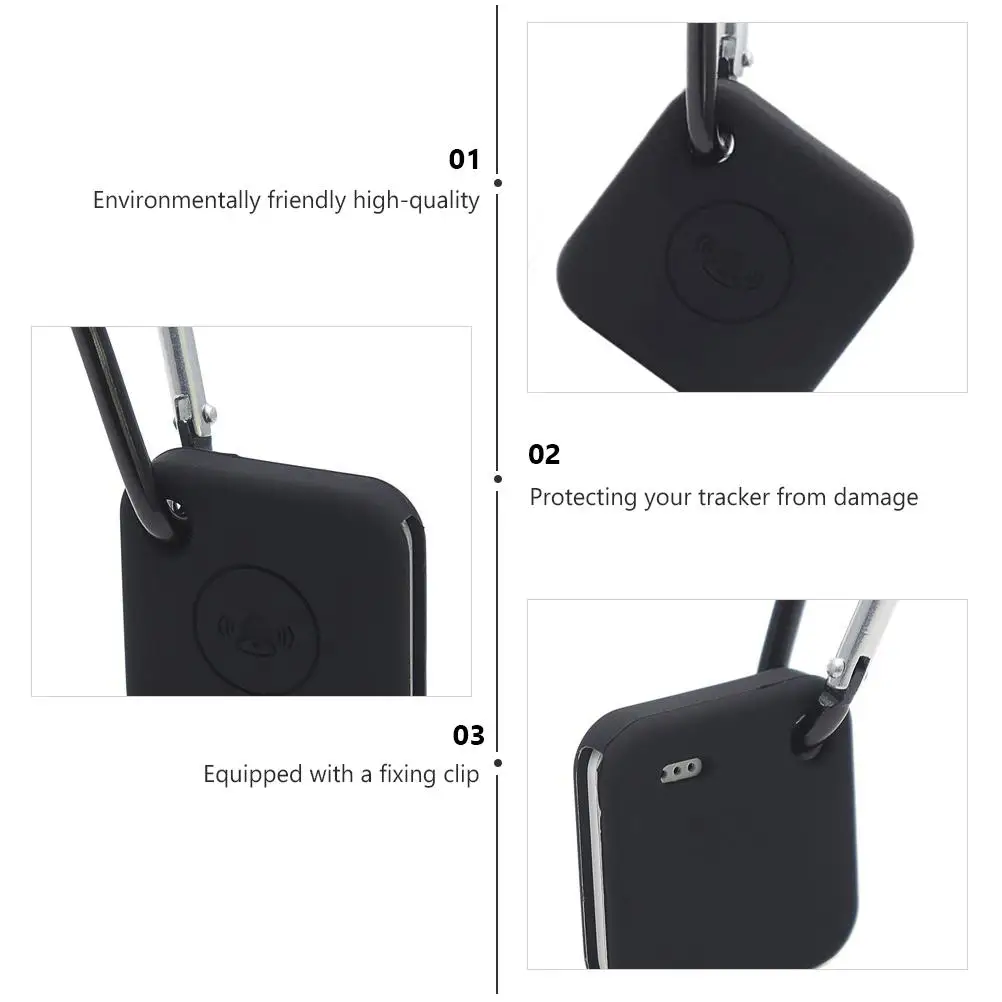 

2 Pcs Tracker Protection Case Full Cover Silicone Mini Shell Accessory Silica Gel Durable Non-slip