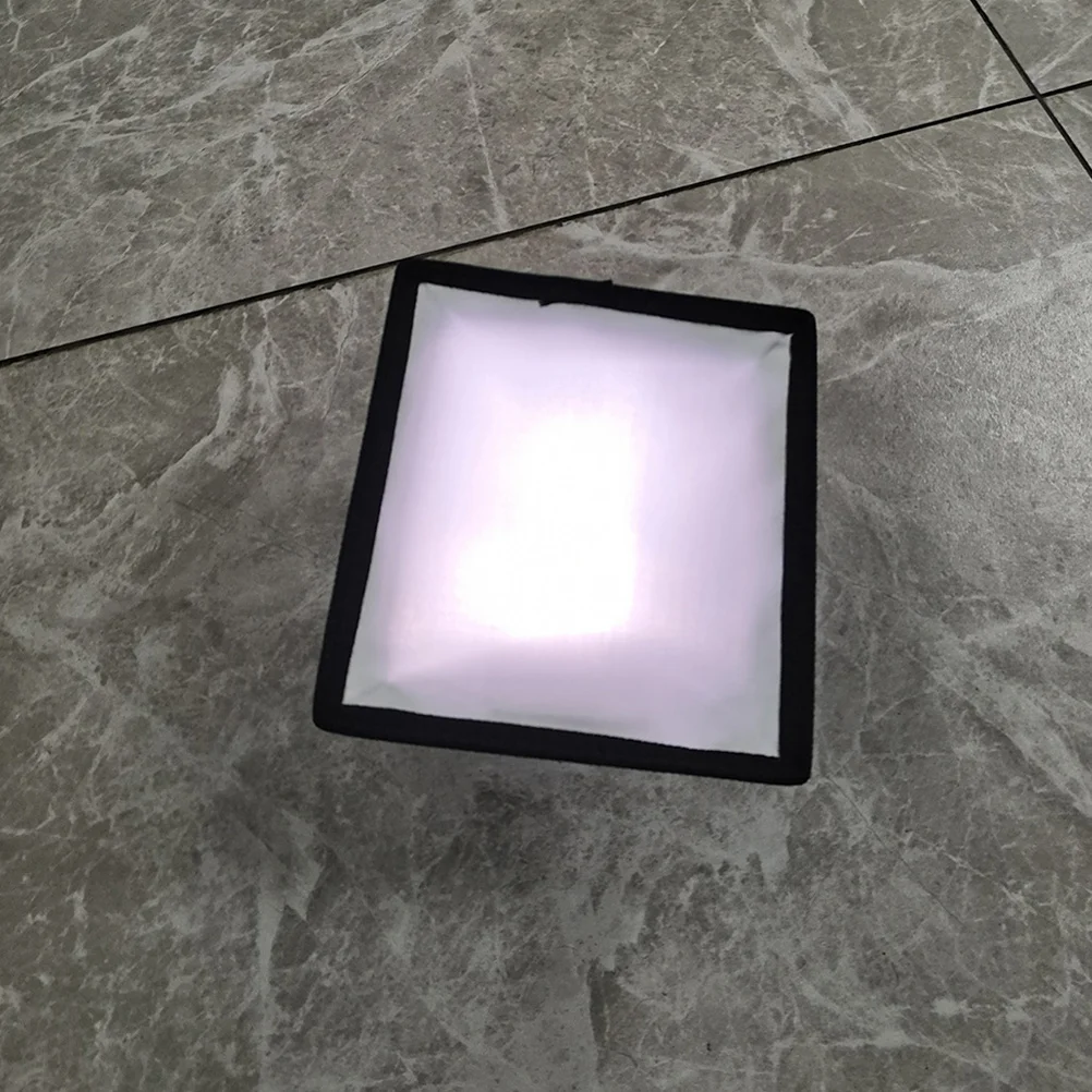 

Portable Softbox Flash Diffuser Foldable Durable Photography Flash Light Cover Square 15x17cm Reflective Fabric Diffuser