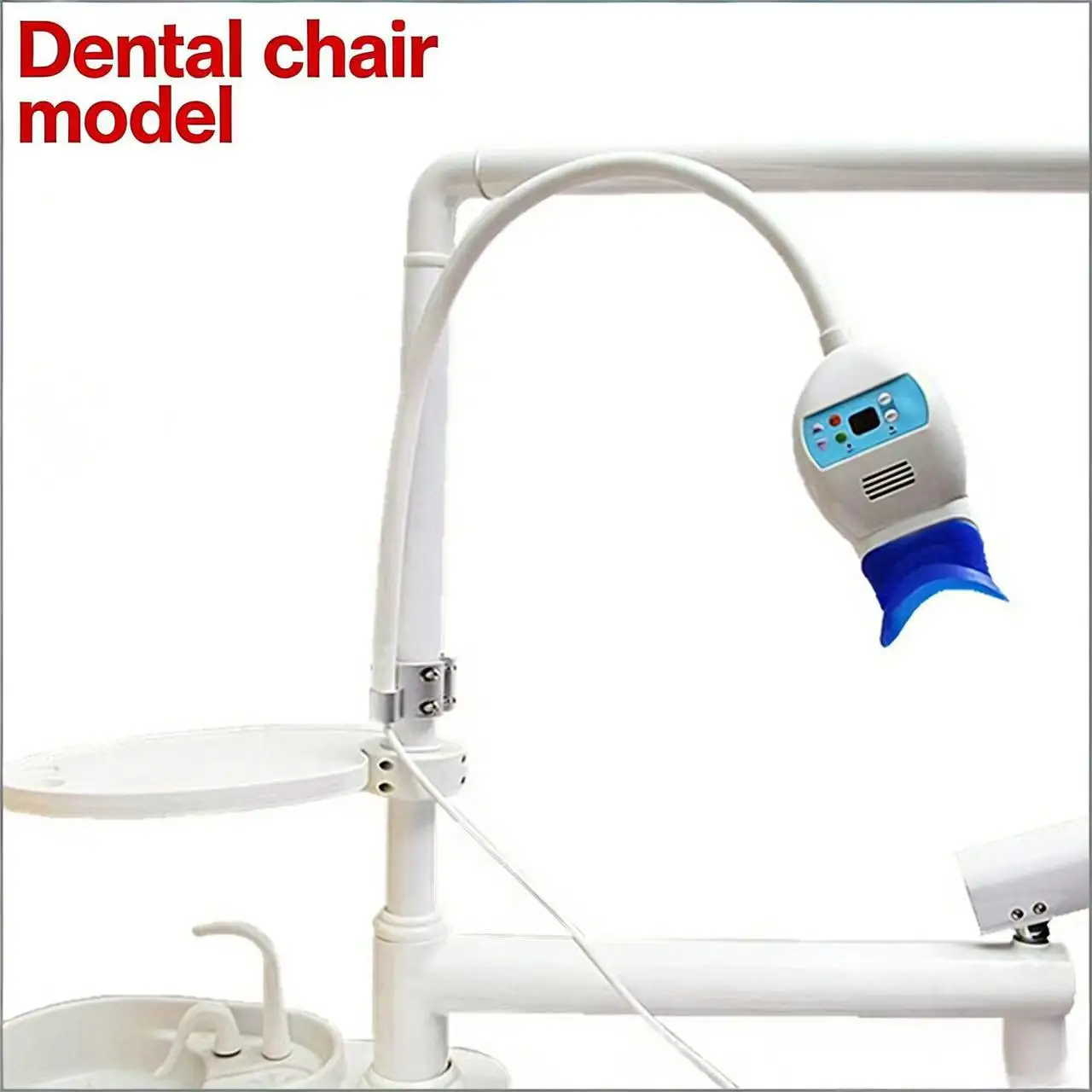 JNSUR 10W High Power Monochromatic Whitening Instrument, Cold Blue LED Teeth Whitening Lamp, Chair-Mounted & Desktop Type