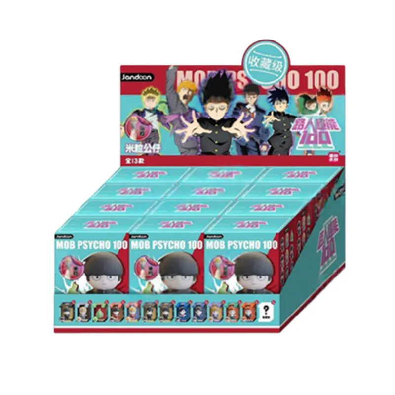 New JANDOOM blind box Mob Psycho 100 Shigeo Kageyama Arataka Reigen Dimple Ritsu Kageyama Collection Rice Grain Doll Toy Gifts
