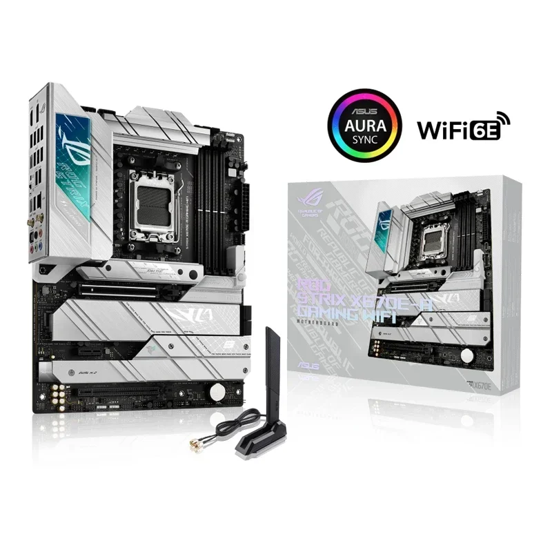 ASUS ROG STRIX X670E-A GAMING WiFi 6E Socket AM5 LGA 1718 AMD Ryzen 7000 Gaming Motherboard 16+2 Power Stages PCIe 5.0 DDR5 view 6