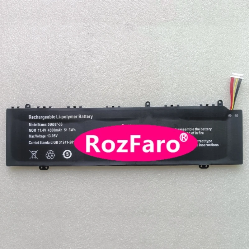 

RozFaro ZL-566087-3S 566087-3S 11.4V 51.3Wh 4500mAh Laptop Battery For BESHTAU LT1502RU001 15.6" Notebook