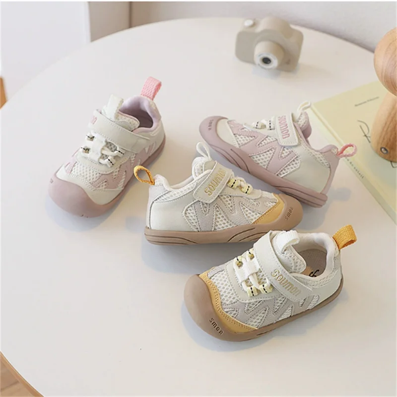 

2026 New Spring Children Shoes Mesh Breathable Kids Casual Shoes Non-slip Sport Fashion Toddler Boys Girls Sneakers EU 22-30