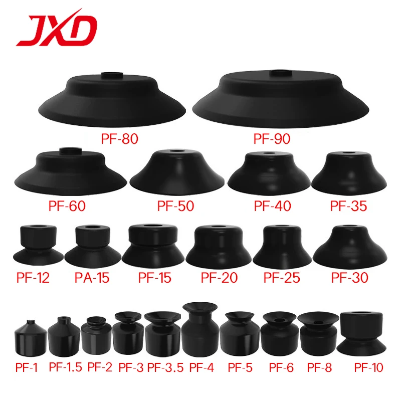 JXD CONVUM PFG Series PFG-10/15/20/25/30/35/40/50 Pneumatic Anti Static Silicone Vacuum Sucker Suction Cup