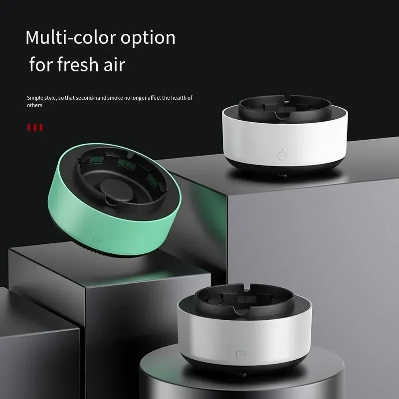 Ashtray Air Purifier Intelligent Passive Smoking Removal Smoking Smoke Smell Multi Filtration Indoor Living Room Office Ashtrays