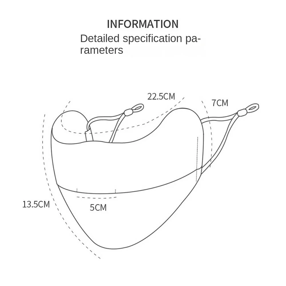 조절 가능한 자외선 차단 아이스 실크 마스크, 단색 얼굴 커버, 얼굴 스카프, UV 보호, 얼굴 지니 마스크, 라이딩