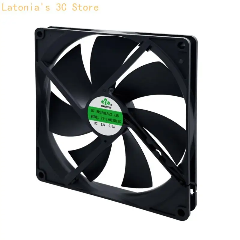 180x180x25mm Lüfter 80CFM Luftstrom 12V für verschiedene Umgebungen Geräuscharm X3UB – Detail 8