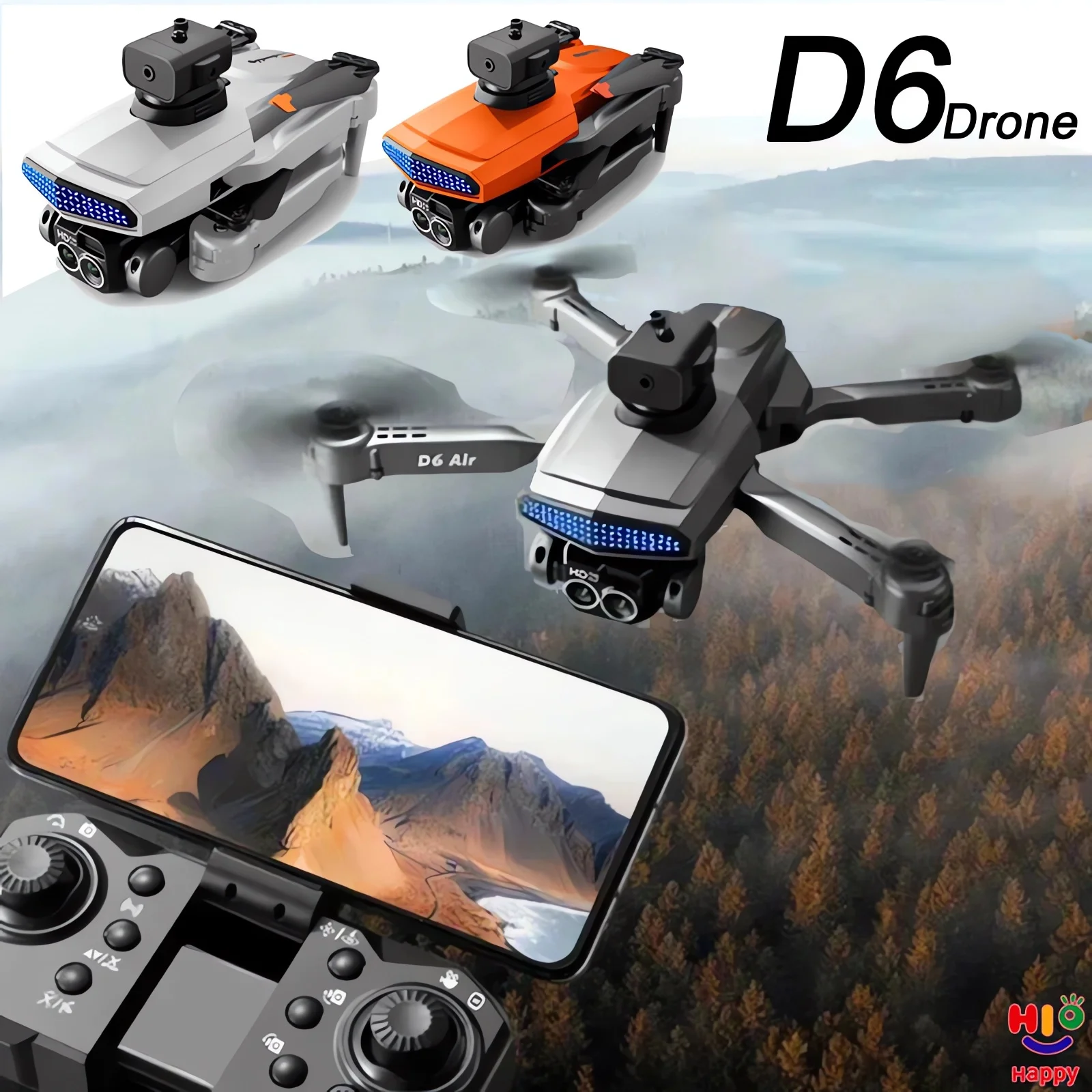 Drone Video Production - طائرة بدون طيار صغيرة D6 بكاميرا