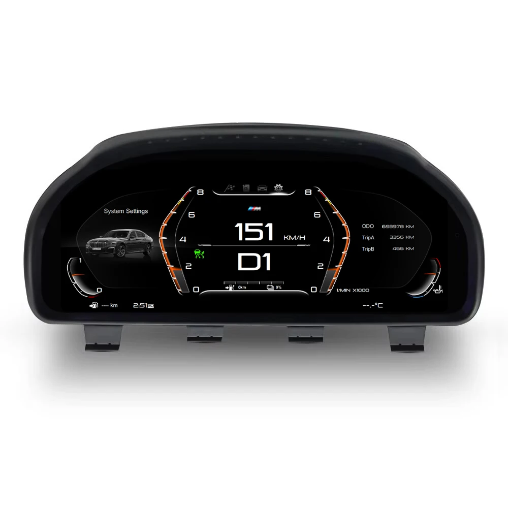 12.3\'Digital Instrument Cluster For BMW 5/6/7 X3 X4 X5 X6 F10 F11 F12 F13 F18 F07 F06 F15 F16 F01 F02 F03 F26 F25 Speedometer