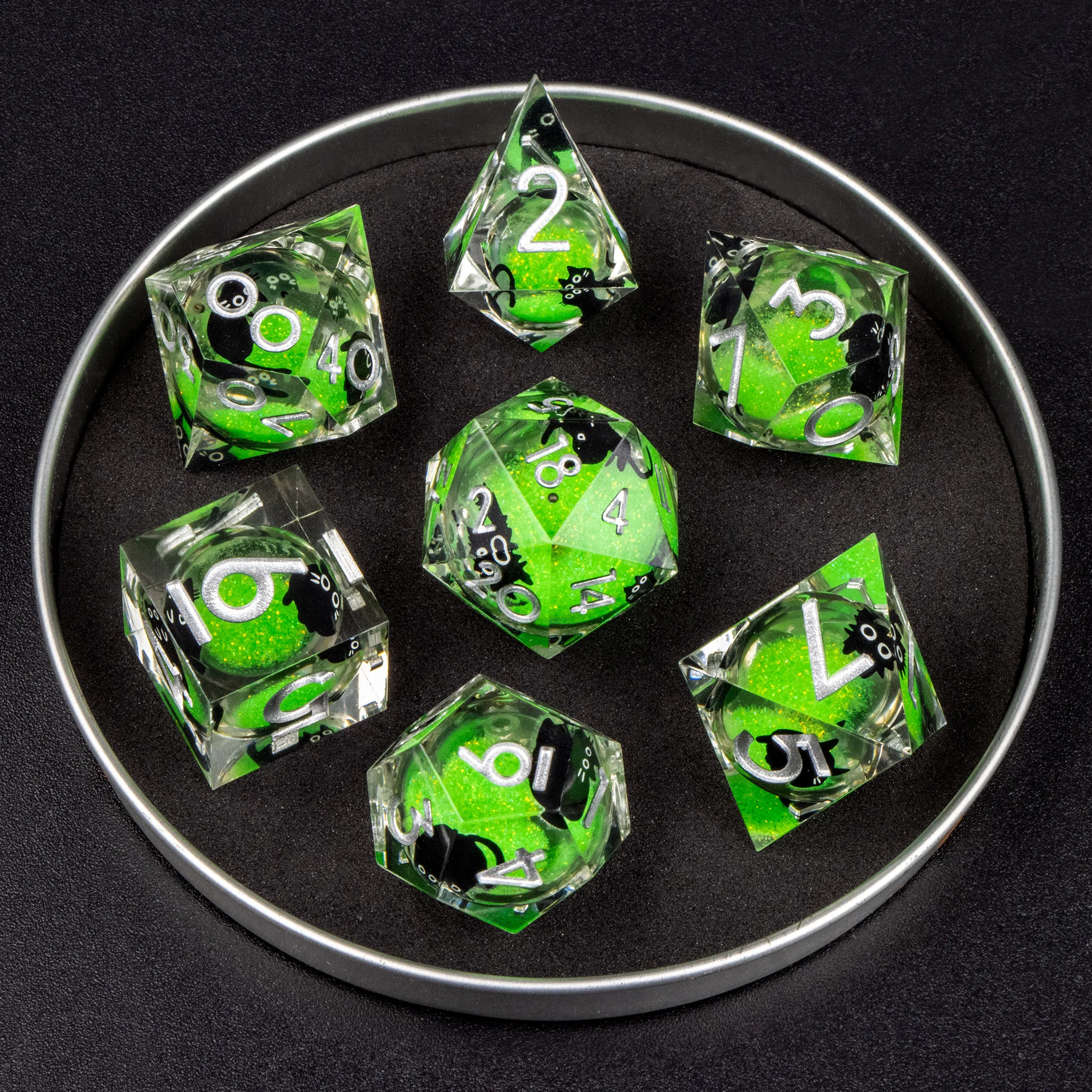 

Набор полимерных кубиков для Dungeons and Dragons, набор кубиков D&D, полимерные кубики с острыми гранями