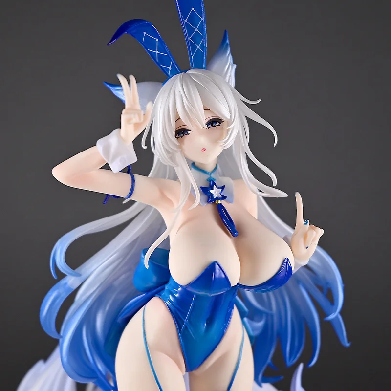 Figuras de anime azur lane gk shinano linda menina ornamento coelho menina brinquedos da moda desktop crianças boneca modelo presente colecionáveis