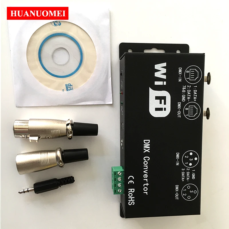 WiFi DMX Converter DMX512 LED Controller 12V WF311 Communication Protocol Art-net 512 Signal Dimmer Lights Control RGB Decoder