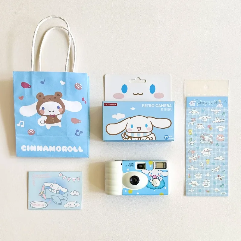 Cinnamoroll Disposable Film Camera Film Machine Sanrio Cute Melody Kuromi Birthday Gift Valentine's Day Anime Toys To Send Girls