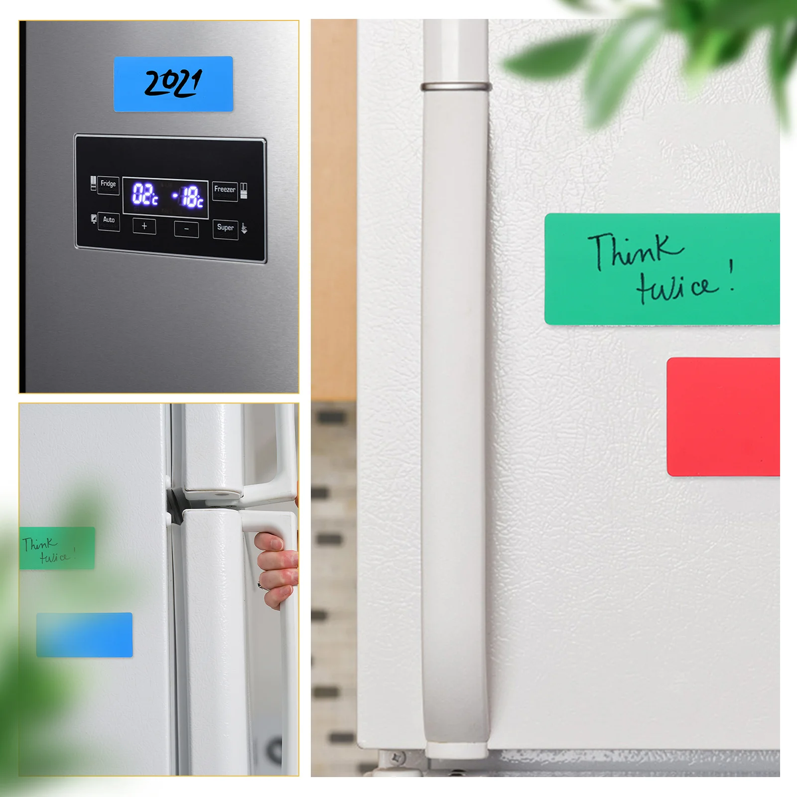 10 pezzi Etichette magnetiche Cancellabili a secco Etichette cancellabili Adesivi Memo Forniture per la casa Lavagne per aula Cartella di file Tag