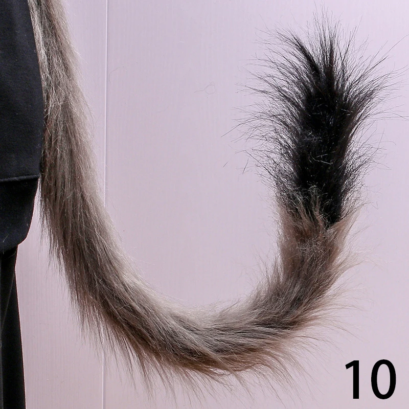 Anime Tail Cosplay Adult Kids Fluffy Plush Long Cat Tail Maid Cute Kitten Tail Party Costume Prop Women Girls Kawaii Accessorie