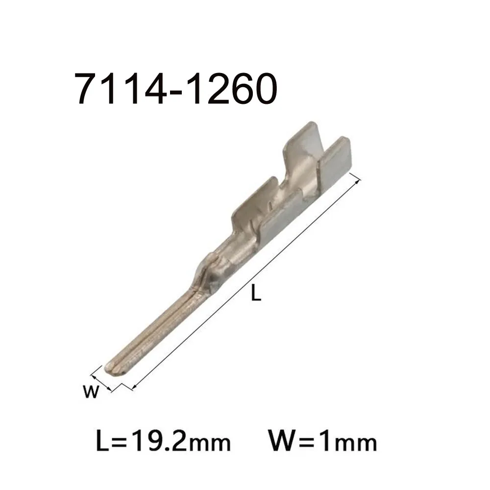 

1000PCS 7114-1260 Terminal connector brass pin Waterproof harness terminal cable socket