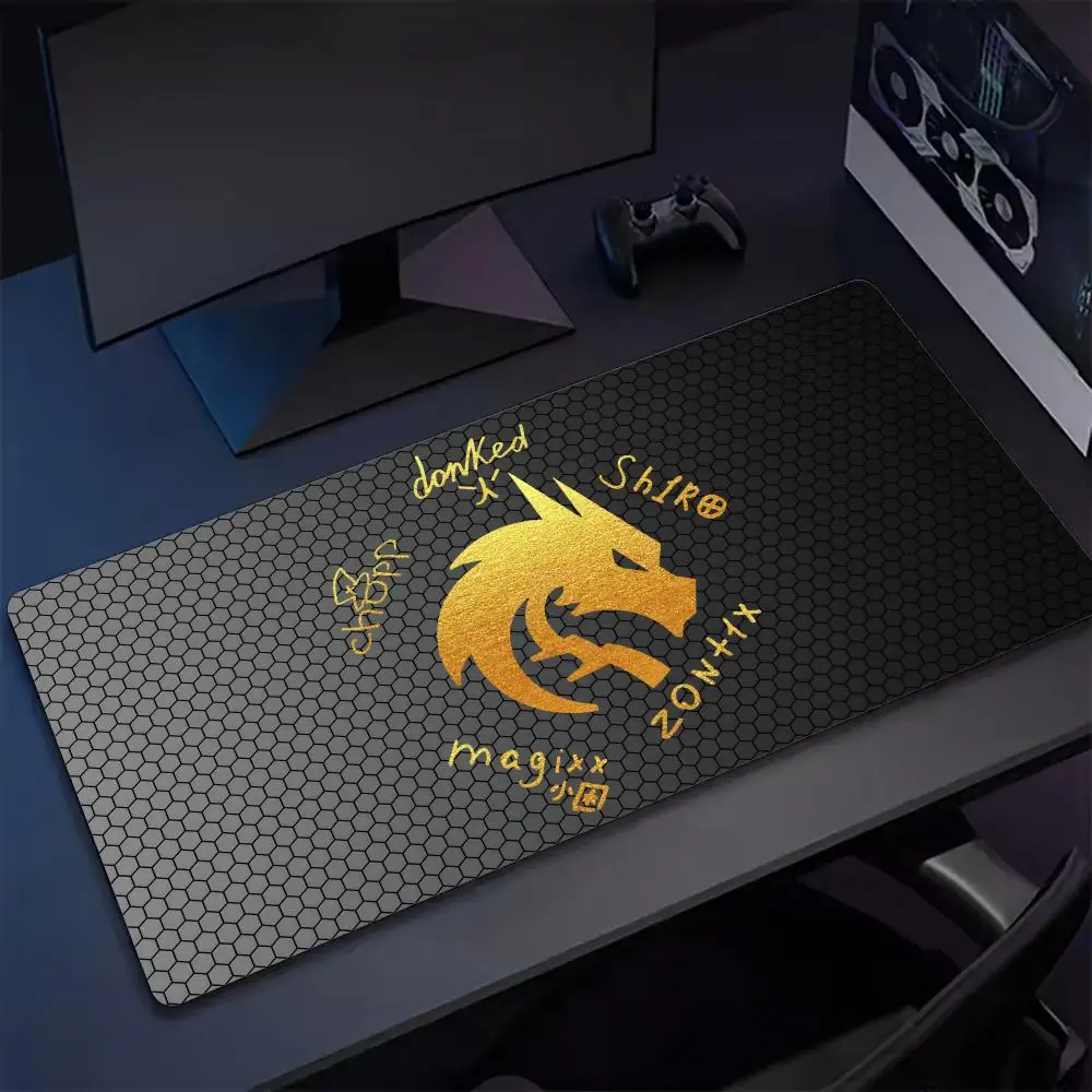 Spirit CS2 Major Champion Team Mouse Pad Tapetes de Mesa Teclado, Borracha Kawai, Tapete de Mesa Antiderrapante, XXL90x40cm