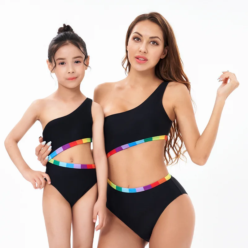 

Bikini's New Sexy European and American Swimsuit, Women's One-piece Parent-child Swimsuit
