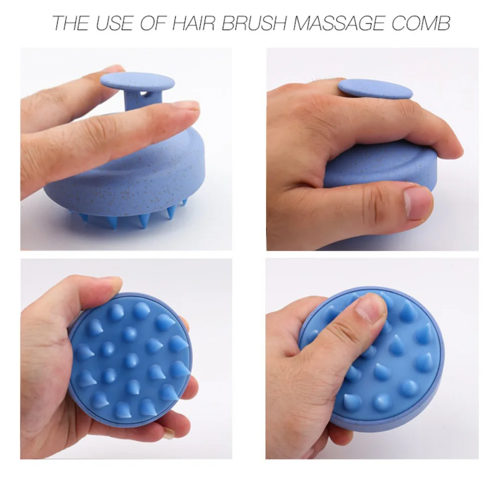 Silicone Shampoo Brush para Head Scalp Massage, Hair Washing Comb, Massagem Corporal, Bath Shower, Salon Hairdressing Tool