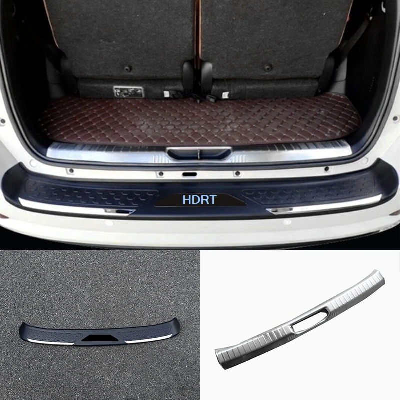 

For Toyota Fortuner 2016-2021 Rear Bumper Guard Trunk Plate Tail Door Trim Car Protector Decoration Accessories Exterior Sticker