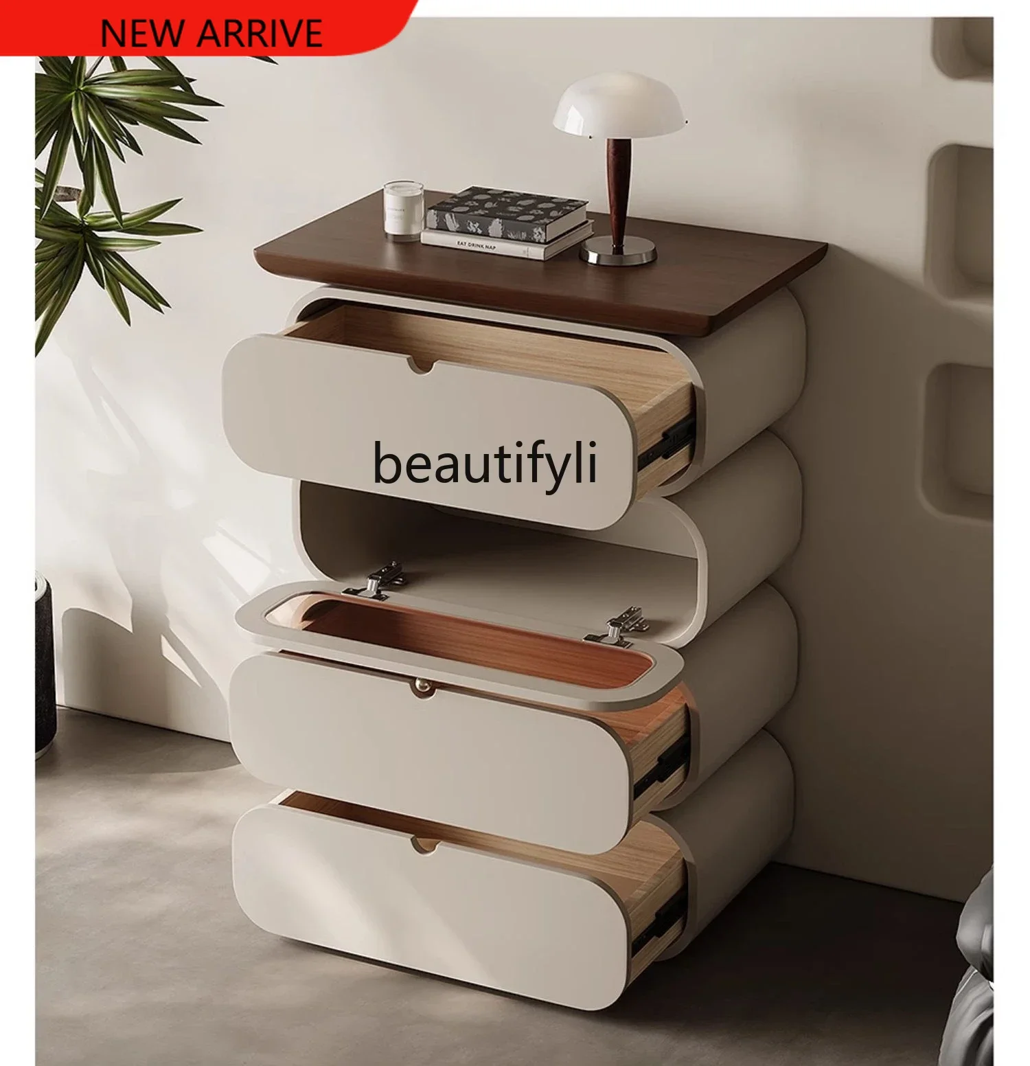 X n Italian Minimalist Four-Bucket Cabinet Creative Chest of Drawers Home Living Room Bedroom Simple Paint Drawer Small Apartmen