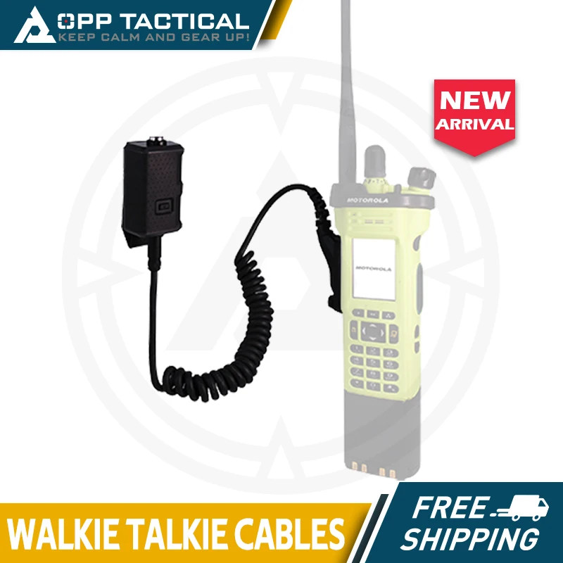 FCS-Tactical Adaptador PTT KN6 V20 V60 para Baofeng Kenwood TYT
