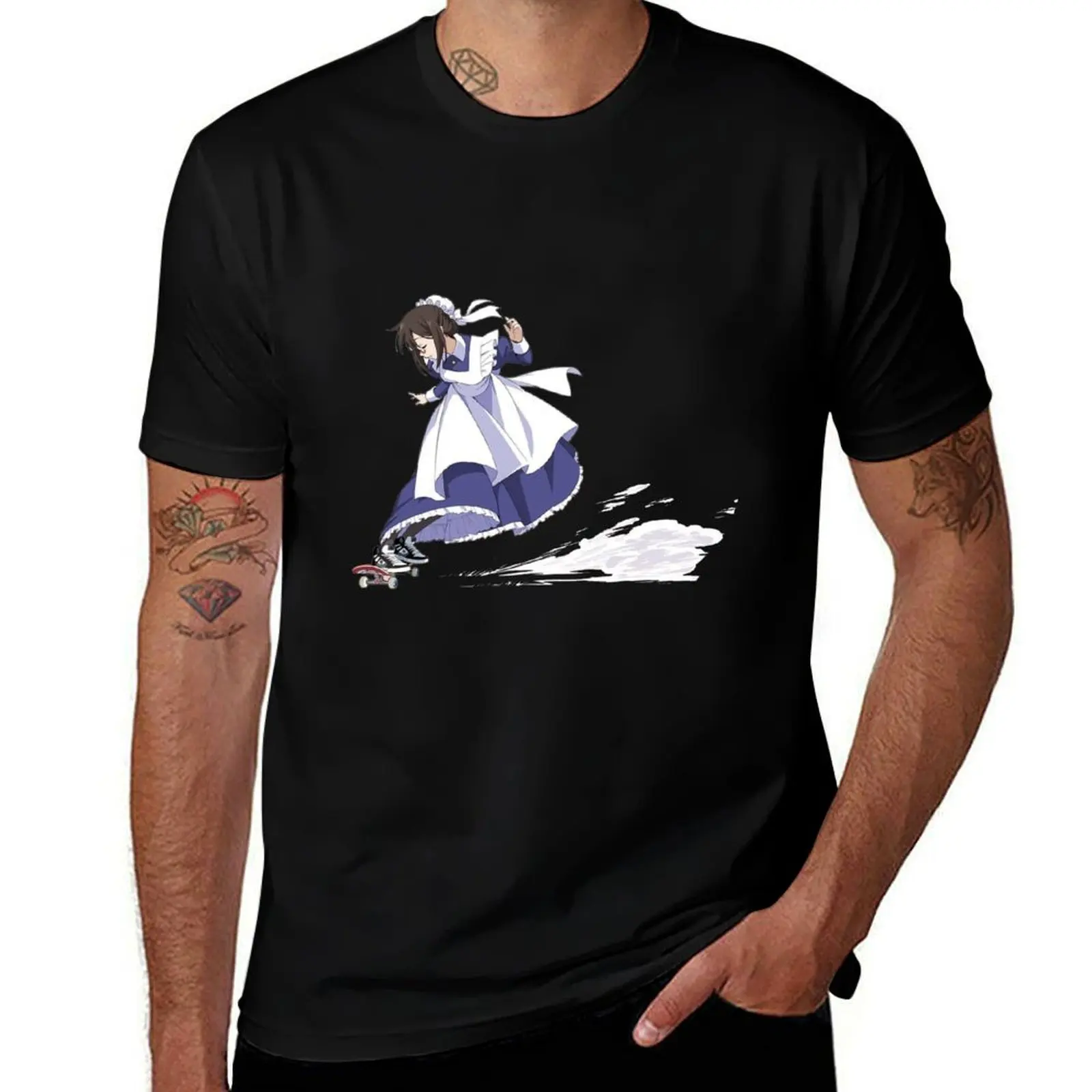 

skate board maid T-Shirt man t shirt graphic cotton t shirt pack T-Shirt