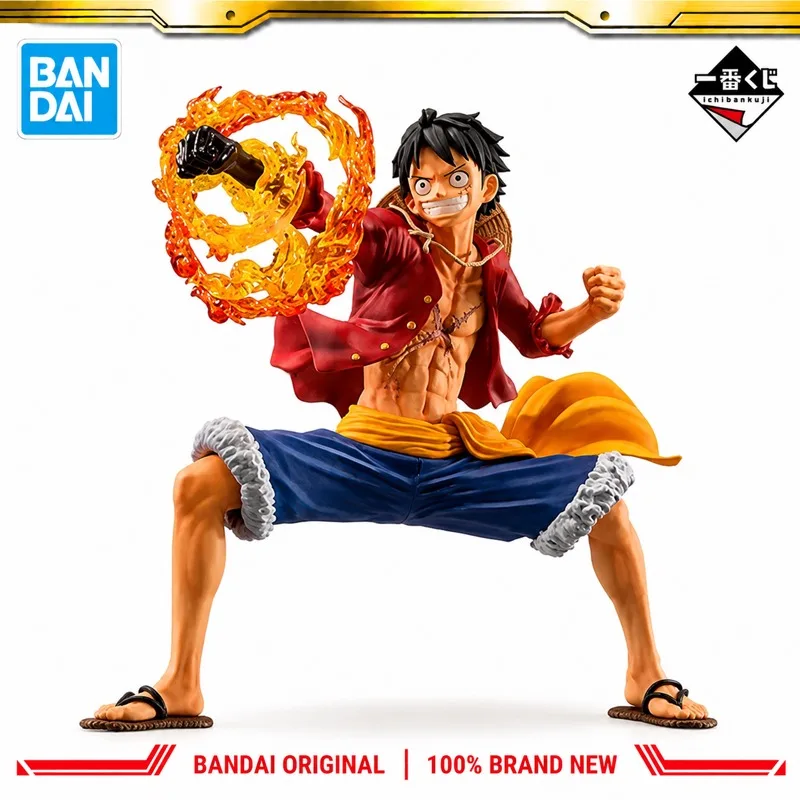 In Stock Bandai Original Ichiban Kuji One Piece Monkey D Luffy Action Figure Model Doll Brand New Boxed Anime Characters Toys