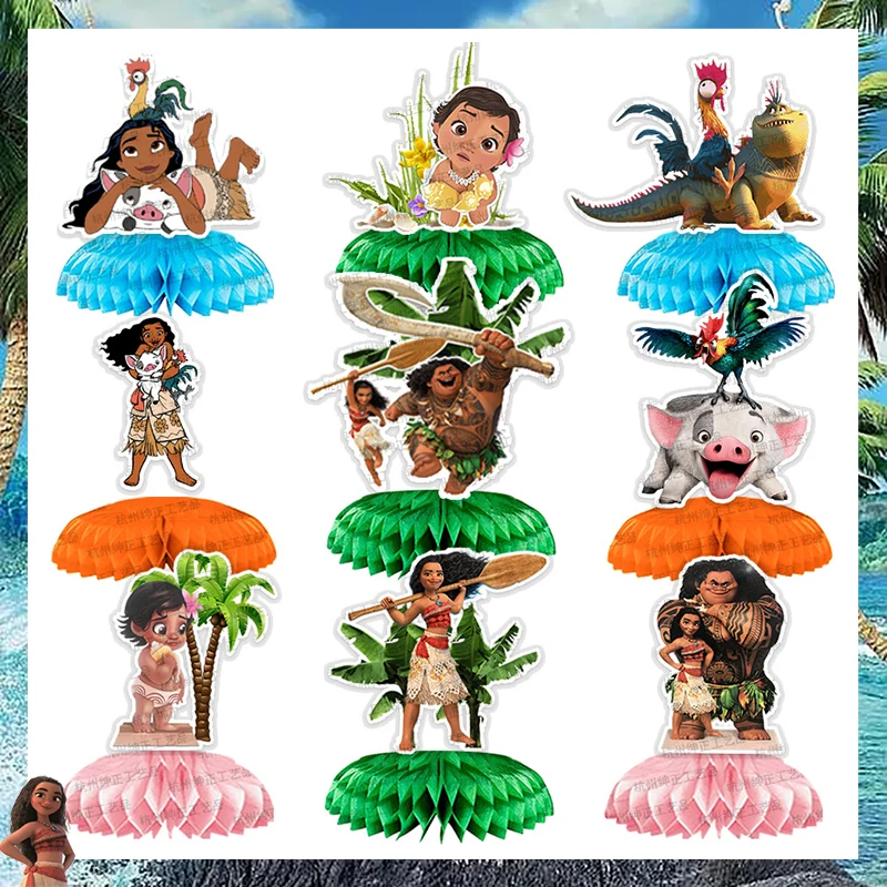 Disney Moana Birthday Party Decoration Moana Princess bicchieri di carta piatti Napinks Balloon Baby Shower forniture per bambini regalo felice