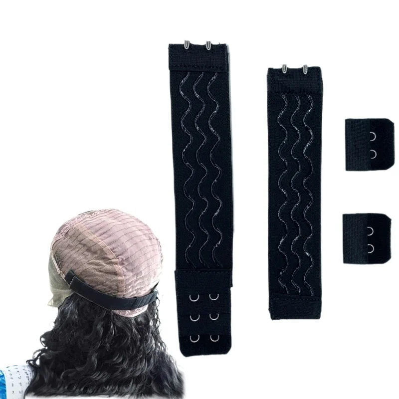 

IRUIBEAUTY 4Pcs/Set Removable Anti-Slip Elastic Wig Band Adjustable Edge Melt Band for Making Wig Caps Headband for Wig Making