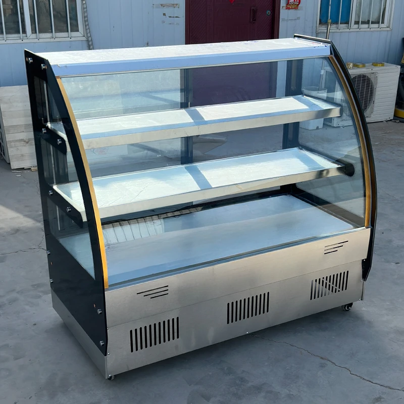 Cold dish display cabinet, refrigerated and fresh-keeping cabinet, commercial small barbecue ordering cabinet, cooked braised