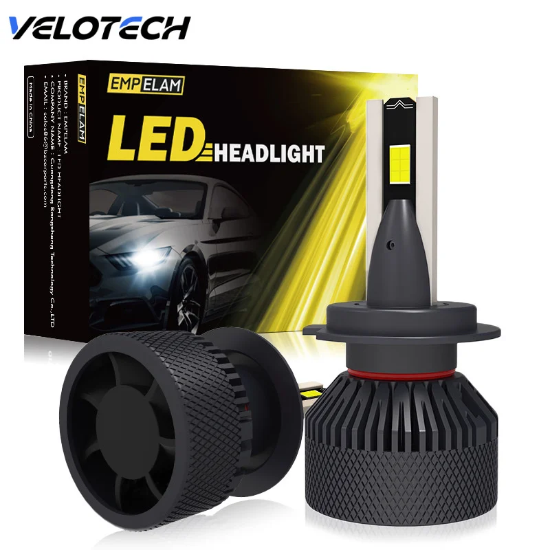 

Double Copper Tubeled Led Lights 120W Carled Headlight Spot Light 12V High Power Front Headlight Car accessories