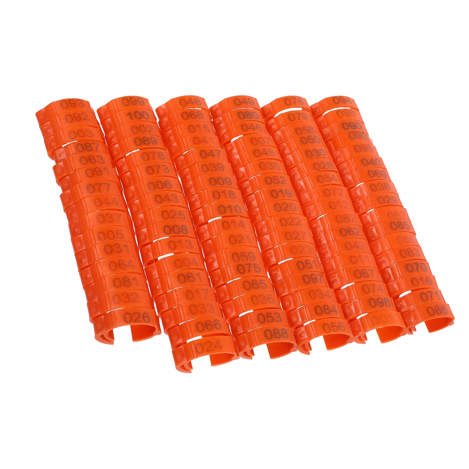 

100Pcs User-Friendly Poultry Leg Tags Chicken Foot Bands Marking Rings For Birds Duck Identification