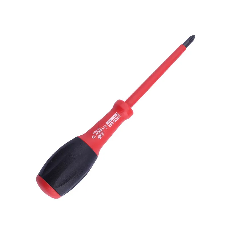 Japan Rubicon Insulated Screwdriver VDE1000V Phillips PH0/1/2 Flat Head 2.5/3.0/3.5/4.0/5.5/6.5mm Driver