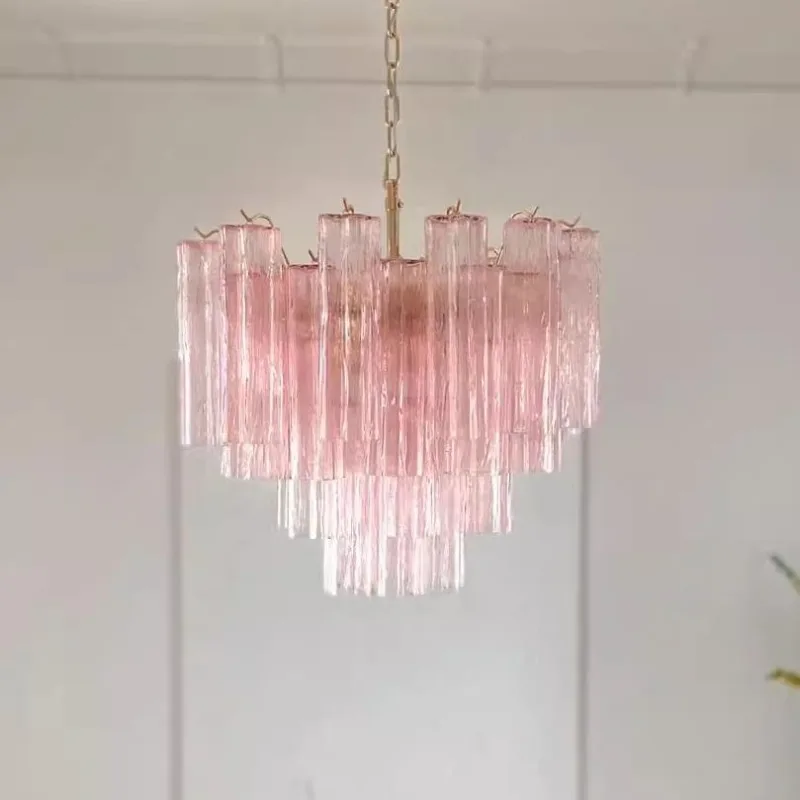 

Minimalist French medieval living room chandelier Italian light luxury restaurant